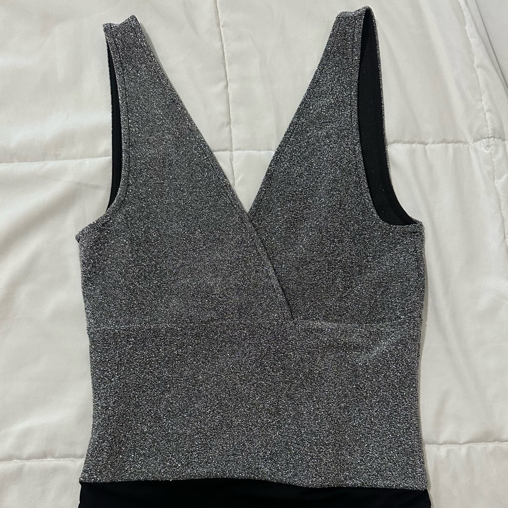 Silver bodysuit